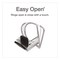 Cardinal Premier Easy Open 1-1/2 in. Capacity 11 in. x 8-1/2 in. 3 Ring ClearVue Locking Slant-D Ring Binder - Black